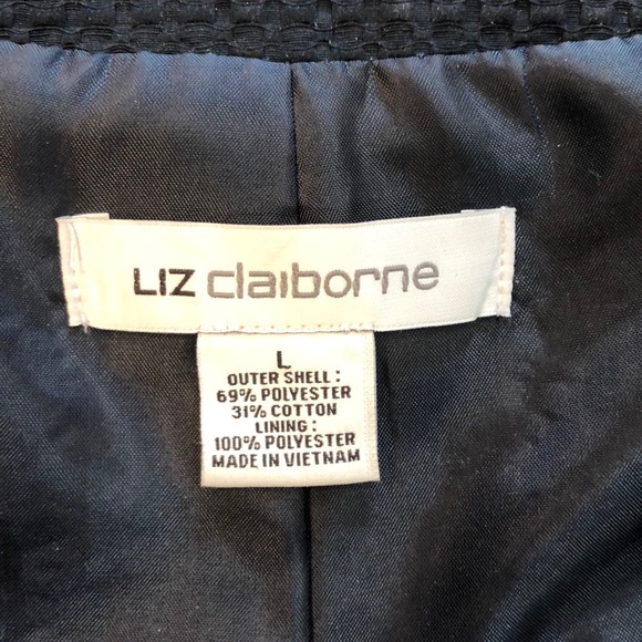 EUC Liz Claiborne 3/4 sleeve navy jacket - Picture 7 of 8